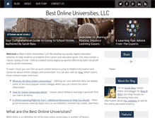 Tablet Screenshot of bestonlineuniversities.com
